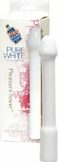 Doc Johnson Pleasure Tower Dildo realist Pure White 21cm