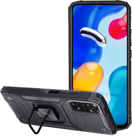 Forcell Nitro Back Cover Πλαστικό Μαύρο (Redmi Note 11 / 11S 4G)