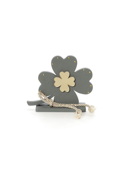 Bellissimo Tabletop Lucky Charm Clover Green made of Wood 1pcs