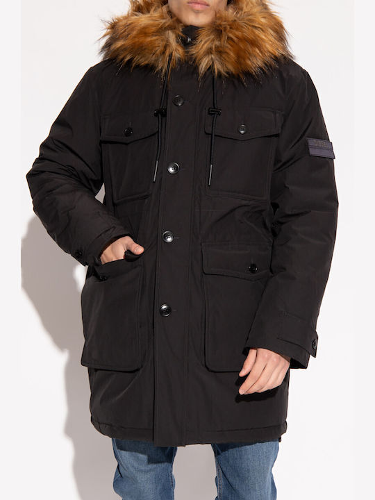 Winter Jacke Parka Schwarz