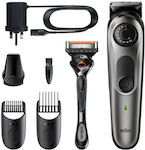 Braun Beard Trimmer 5 Rechargeable Hair Clipper Set Gray BT5360