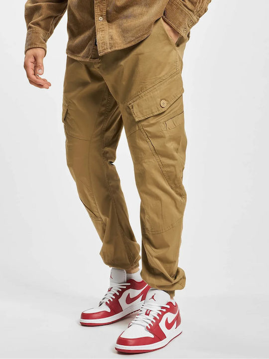 Hose Cargo Elastisch in Schlanker Passform Beige