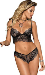 Ophelia's Dream Sexy Lingerie Sets Black 2 Pieces