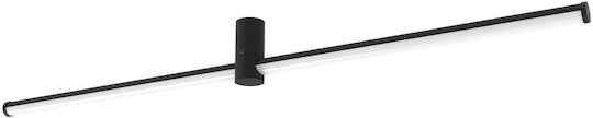 Viokef Longo Deckenleuchte 120.5cm Schwarz mit Integrierter LED