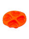 SoftBowl No Coating Silicone Chocolates 4 Cups Baking Pan Clover 102 23.5x23.5x3.5cm