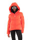 Ugg Australia Ronney Women's Short Puffer Jacket for Winter with Hood Red