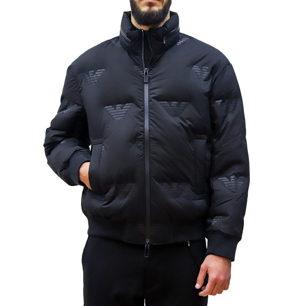 Emporio Armani Men's Winter Puffer Jacket Waterproof Black 6L1BP4