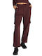 RVCA Women's Wide Sweatpants Burgundy