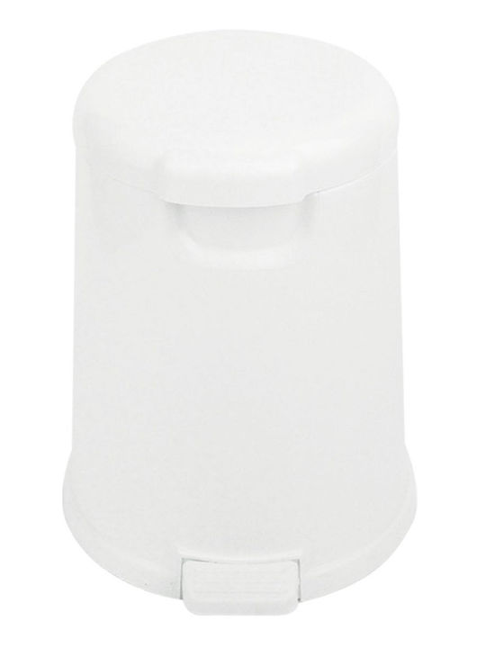 TechnoSet 800-046 800-040 Пластмаса Банята на Кошче 6лт Бял