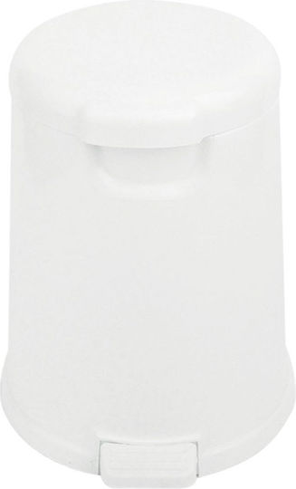 TechnoSet 800-046 Πλαστικό Καλαθάκι Μπάνιου 6lt Λευκό