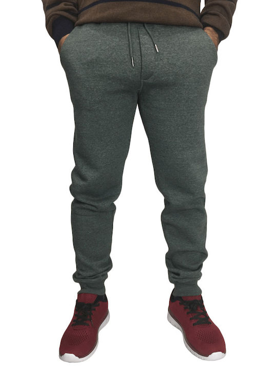 FORM-FITTING TROUSERS WITH ELASTIC WAISTBAND GREEN MIX CLINT TWO 16-200091 MARCUS (16-200091-5572-)