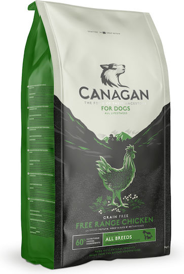 Canagan Free Range Chicken 0.5kg Ξηρά Τροφή χωρίς Σιτηρά για Ενήλικους Σκύλους με Κοτόπουλο