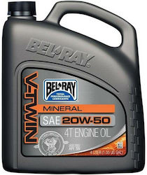 Bel-Ray Mineral Motorcycle Oil for Four-Stroke Engines 20W-50 4lt