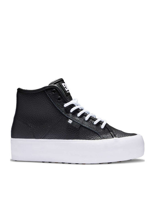 Manual Hi Γυναικεία Flatforms Μποτάκια Μαύρα