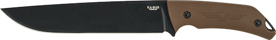 Ka-Bar Turok Knife Brown in Sheath