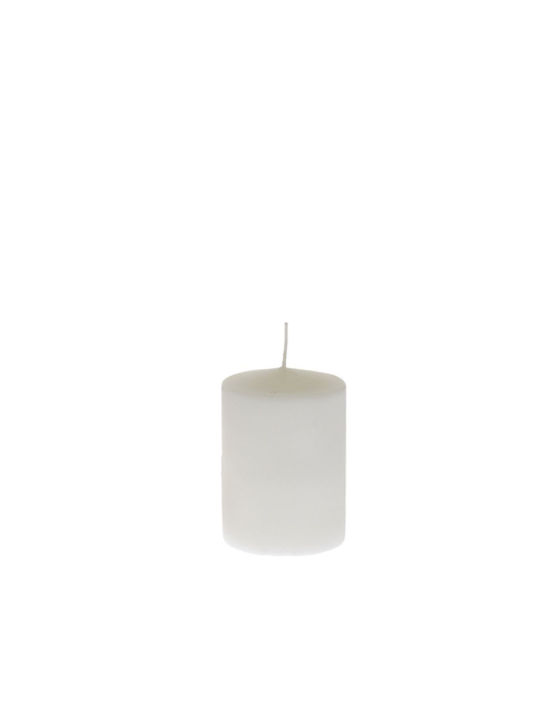 Iliadis Decorative Candle White 7x10cm 4pcs