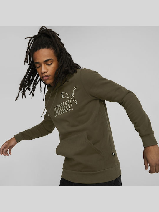 ESS+ Sweatshirt mit Kapuze Khaki
