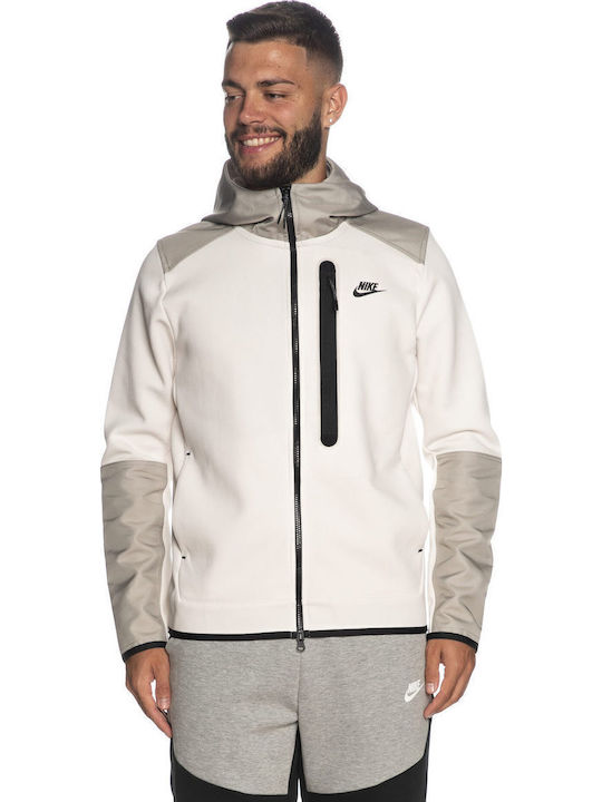 Sportswear Tech Fleece Ζακέτα με Κουκούλα Γκρι