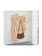Megapap Wall Hanger Fedel Wooden 20 Hooks Beige 64x4x81cm