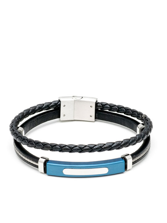 Visetti Herren Armband Kette aus Leder