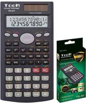 TooR Toor Calculator Scientific Pocket 12 Digits in Black Color 1pcs