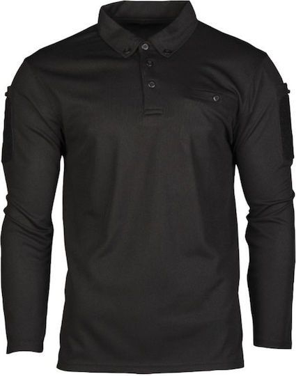 Mil-Tec Tactical Quickdry Μπλούζα Polo σε Μαύρο χρώμα