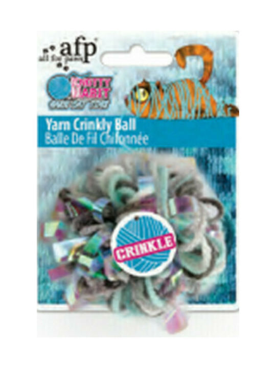 All For Paws Knotty Habit Yarn Crinkly Ball Παιχνίδι Γάτας Μπάλα