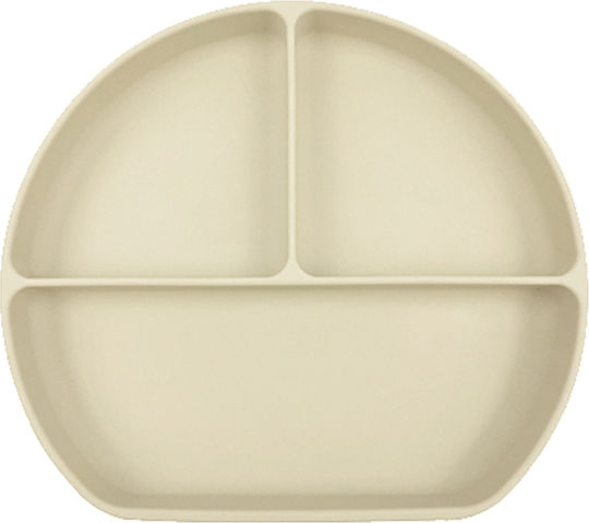 Baby Donkey Baby Food Plate made of Silicone Beige