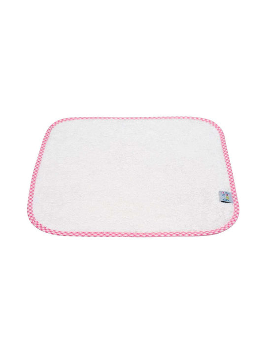 Bunny Bebe Shoulder Towel Pink Plaid 29x29cm. 1pcs