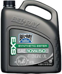 Bel-Ray EXS Synthetic Ester 4T Synthetic Motorcycle Oil for Four-Stroke Engines 10W-50 4lt