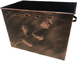 Ξ-6 Metallisch Box Holzlagerung 39x37x58cm Bronze Ξ-6 Metallisch Box Holzlagerung 39x37x58cm Bronze