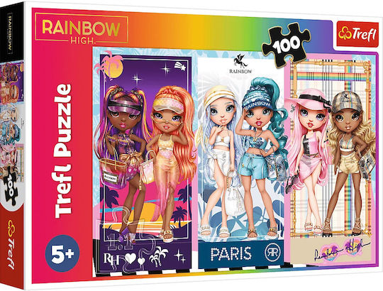 Puzzle pentru Copii Rainbow High pentru 5+ Ani 100buc Trefl