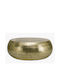 Round Aluminium Coffee Table Gold L80xW80xH30cm