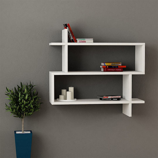 Raft Perete Ricardo 70x22x65cm Alb