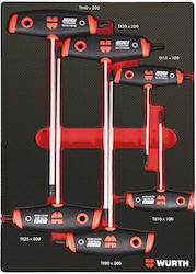 Wurth Σετ 6 Κλειδιά Torx σε Σχήμα Ταφ Wurth Σετ 6 Κλειδιά Torx σε Σχήμα Ταφ