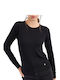Attrattivo Women's Blouse Long Sleeve Black