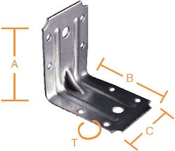 Ergo Γωνία Σύνδεσης for Arbour from Metal 1pcs Μαύρη