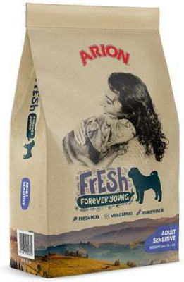 Arion Fresh Forever Young Sensitive 12kg Ξηρά Τροφή για Ενήλικους Σκύλους με Κοτόπουλο, Κρέας και Λαχανικά