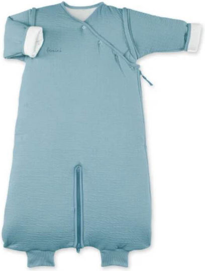 Bemini Winter Sleeping Bag with Feet Magic Bag 3 Tog Mineral Blue with Detachable Sleeves