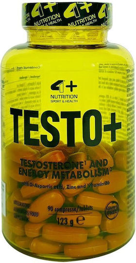 4+ Nutrition Testo+ Специална Хранителна Добавка за Либидо и Укрепване на Тестостерона 90 Капсули