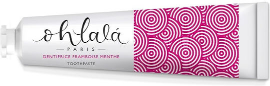 Ohlala Travel Size Pastă de dinți pentru Placă bacteriană Franboise & Mentă 15ml