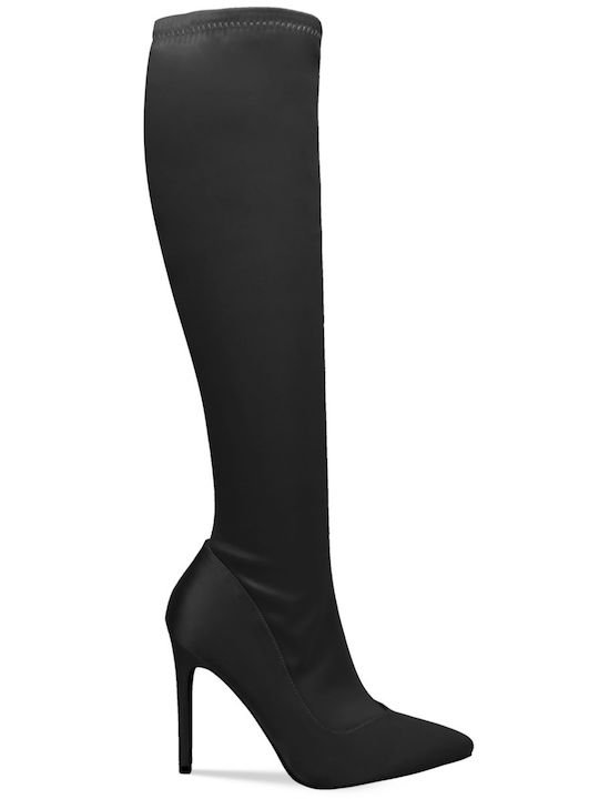 Migato Γυναικείες Μπότες με Ψηλό Τακούνι Μαύρες