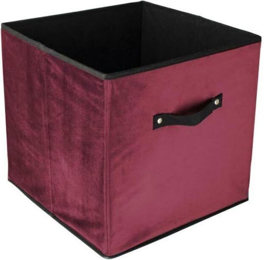Tesatura Cutie de Depozitare Bordeaux 34x34x32cm 1buc