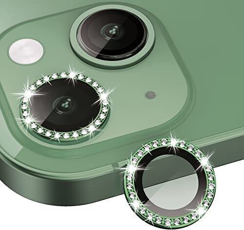 Diamond Camera Protection Tempered Glass Green for the iPhone 13 Mini