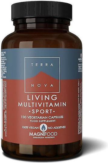 TerraNova Living Multivitamin Sport Πολυβιταμίνη για Ενέργεια 100 φυτικές κάψουλες