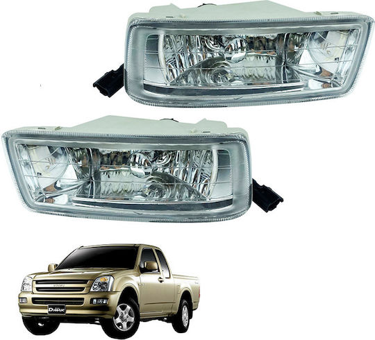 IZ-041 Rectangle Headlights Car Isuzu D-Max 2pcs