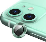 Usams Metal Ring Camera Protection Metal Frame Green for the iPhone 11 BH572JTT05