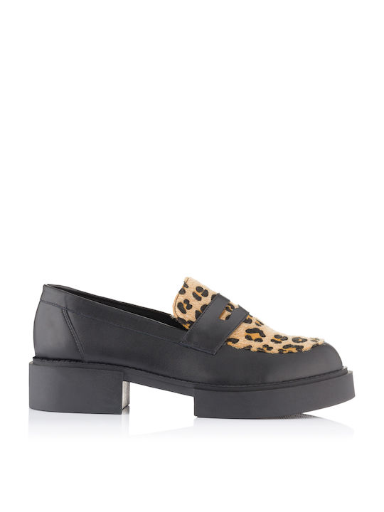 TOMAS Thomai Loafer Leather Leopard