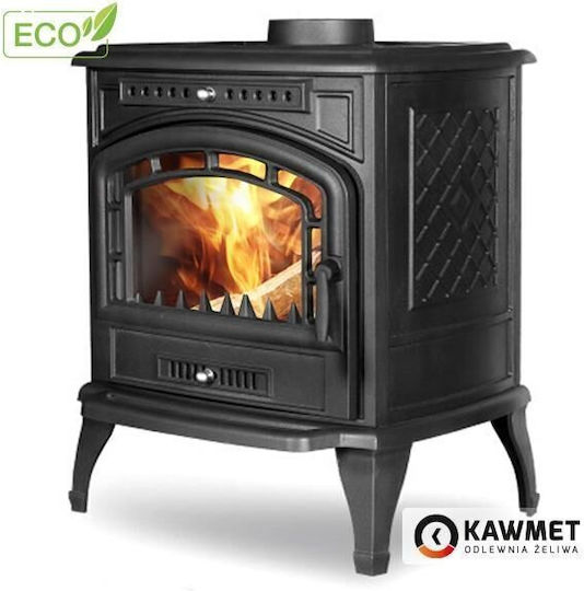 Kawmet P7 Eco Μαντεμένια Ξυλόσομπα 9.3kW Μαύρη