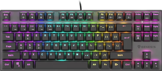 Genesis Thor 303 Gaming Μηχανικό Πληκτρολόγιο Tenkeyless με Outemu Red διακόπτες και RGB φωτισμό (Αγγλικό US)